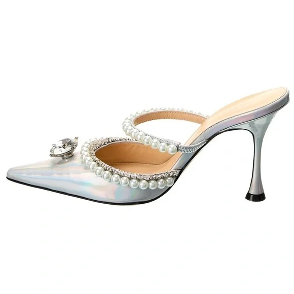 Mach & Mach
Diamond of Elizabeth Leather Mules - Picture 2 of 8